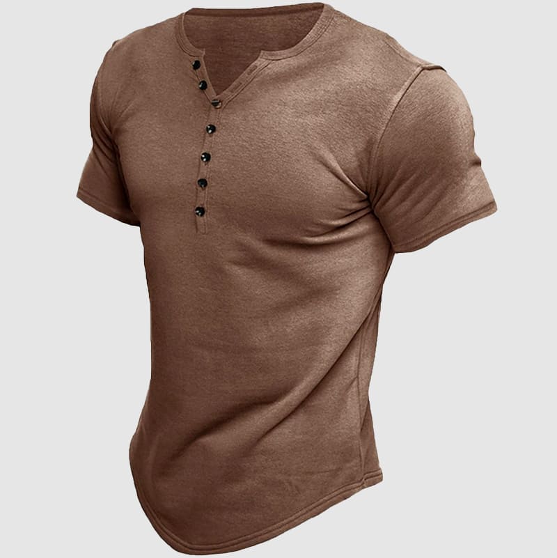 Havre Short Sleeve Henley - T-Shirt CAAYWORLD MEN