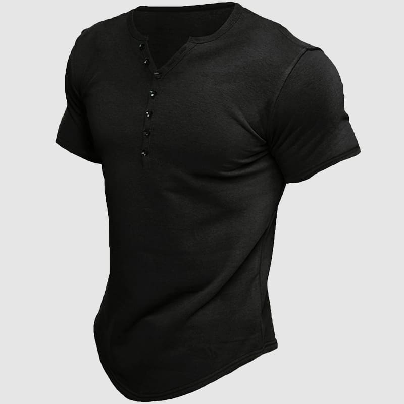 Havre Short Sleeve Henley - T-Shirt CAAYWORLD MEN