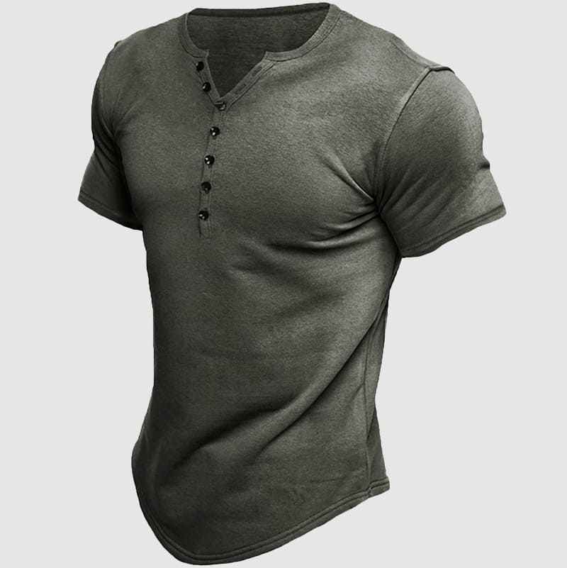 Havre Short Sleeve Henley - T-Shirt CAAYWORLD MEN