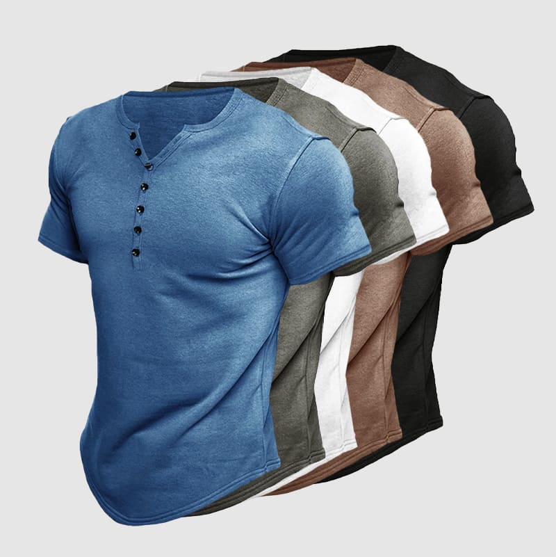 Havre Short Sleeve Henley - T-Shirt CAAYWORLD MEN