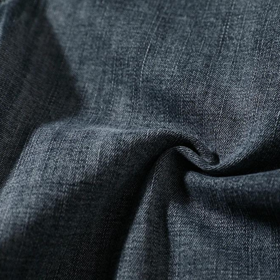 High-Rise Light Wash Frayed Hem - Denim Shorts CAAYWORLD MEN
