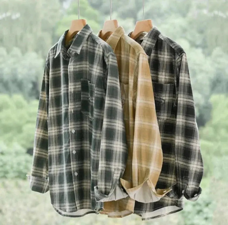 Highland Plaid Flannel - Shirt CAAYWORLD