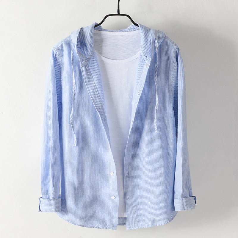 Hooded Linen - Shirt CAAYWORLD