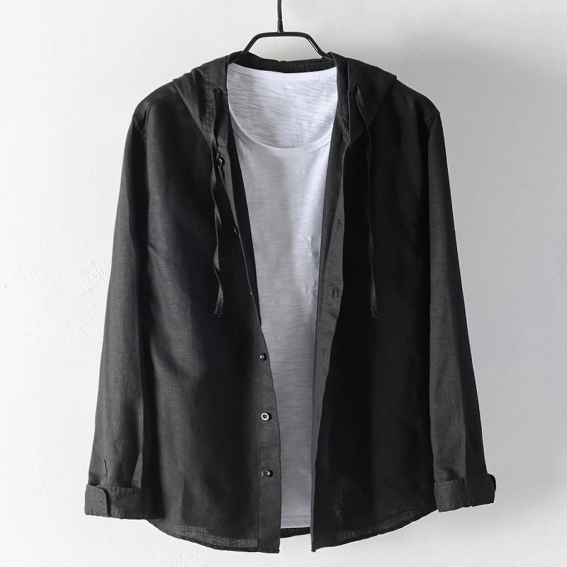 Hooded Linen - Shirt CAAYWORLD