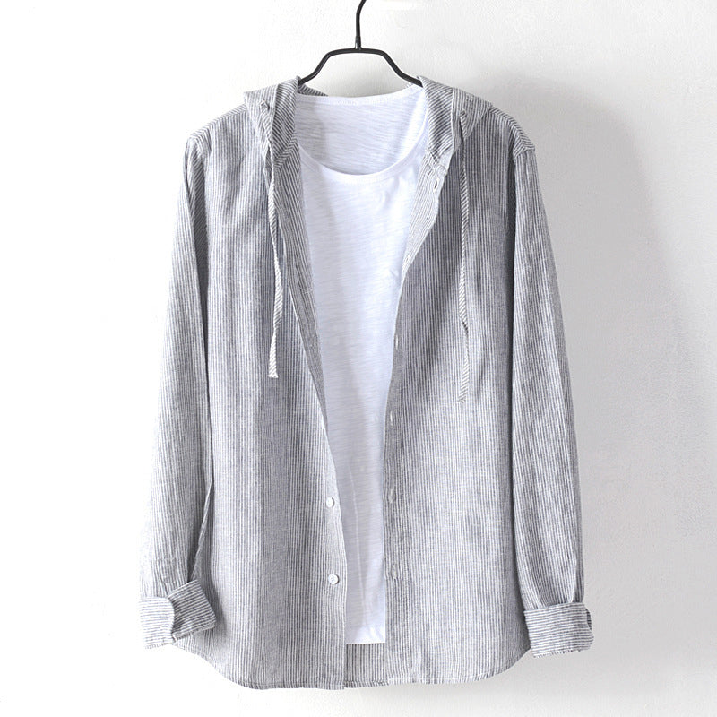 Hooded Linen - Shirt CAAYWORLD