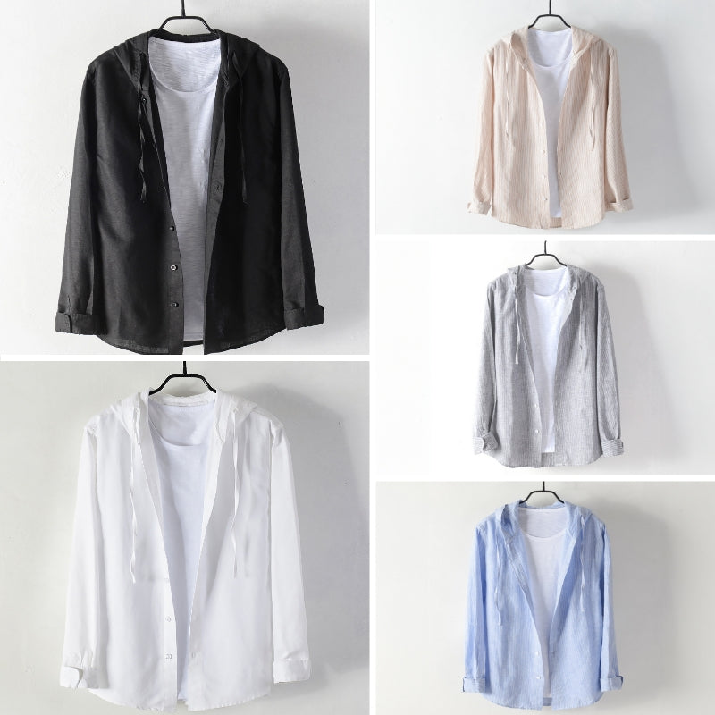 Hooded Linen - Shirt CAAYWORLD