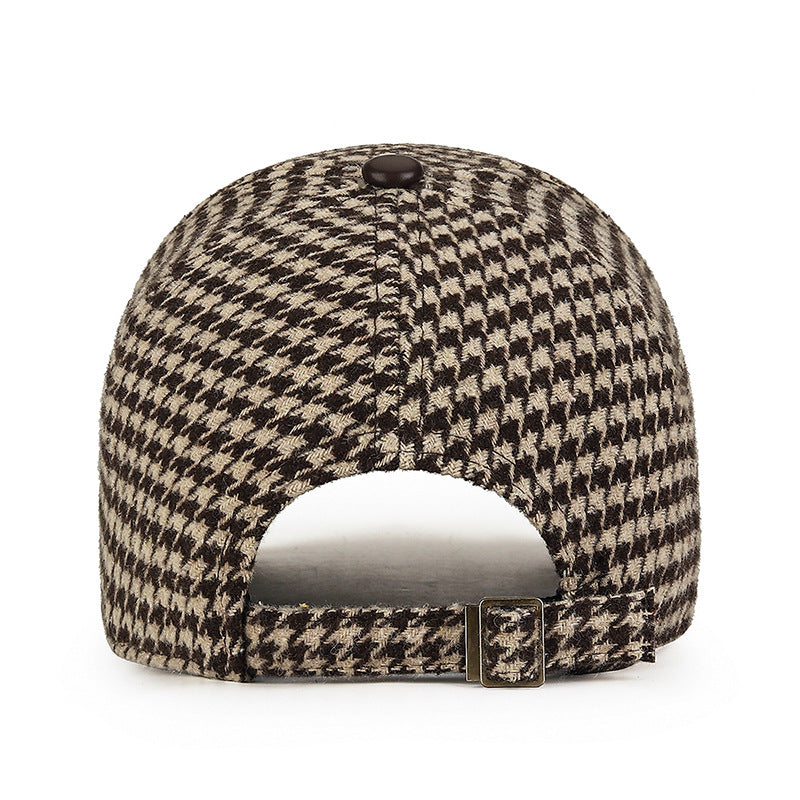 Houndstooth Leather - Cap CAAYWORLD MEN