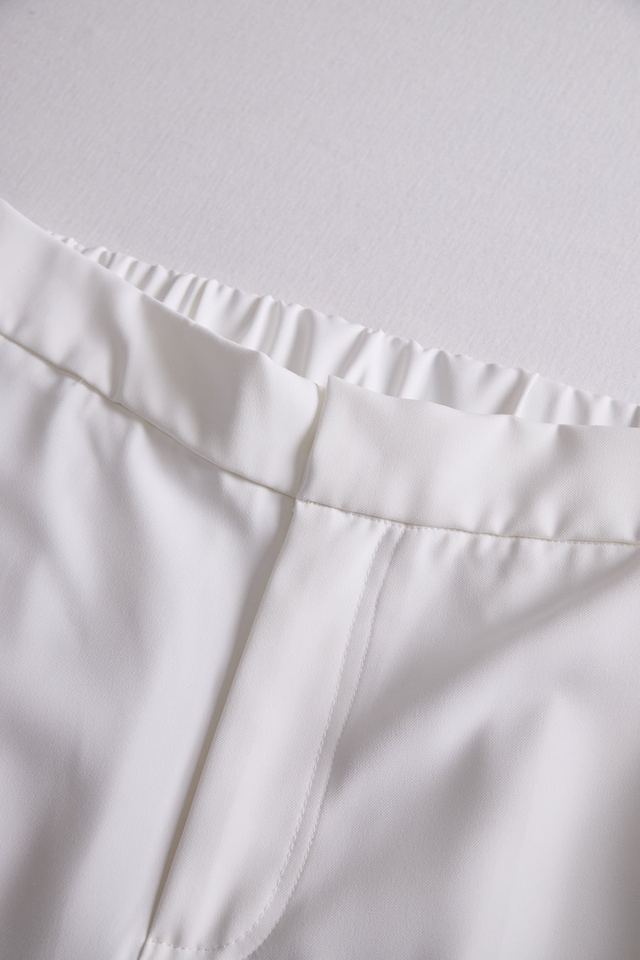 Elegant White High-Waisted Trousers HWT