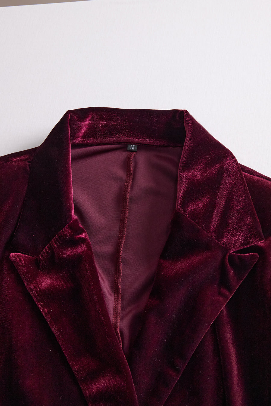 Classic Long-Sleeve Velvet Dress with Gold Accents HWT
