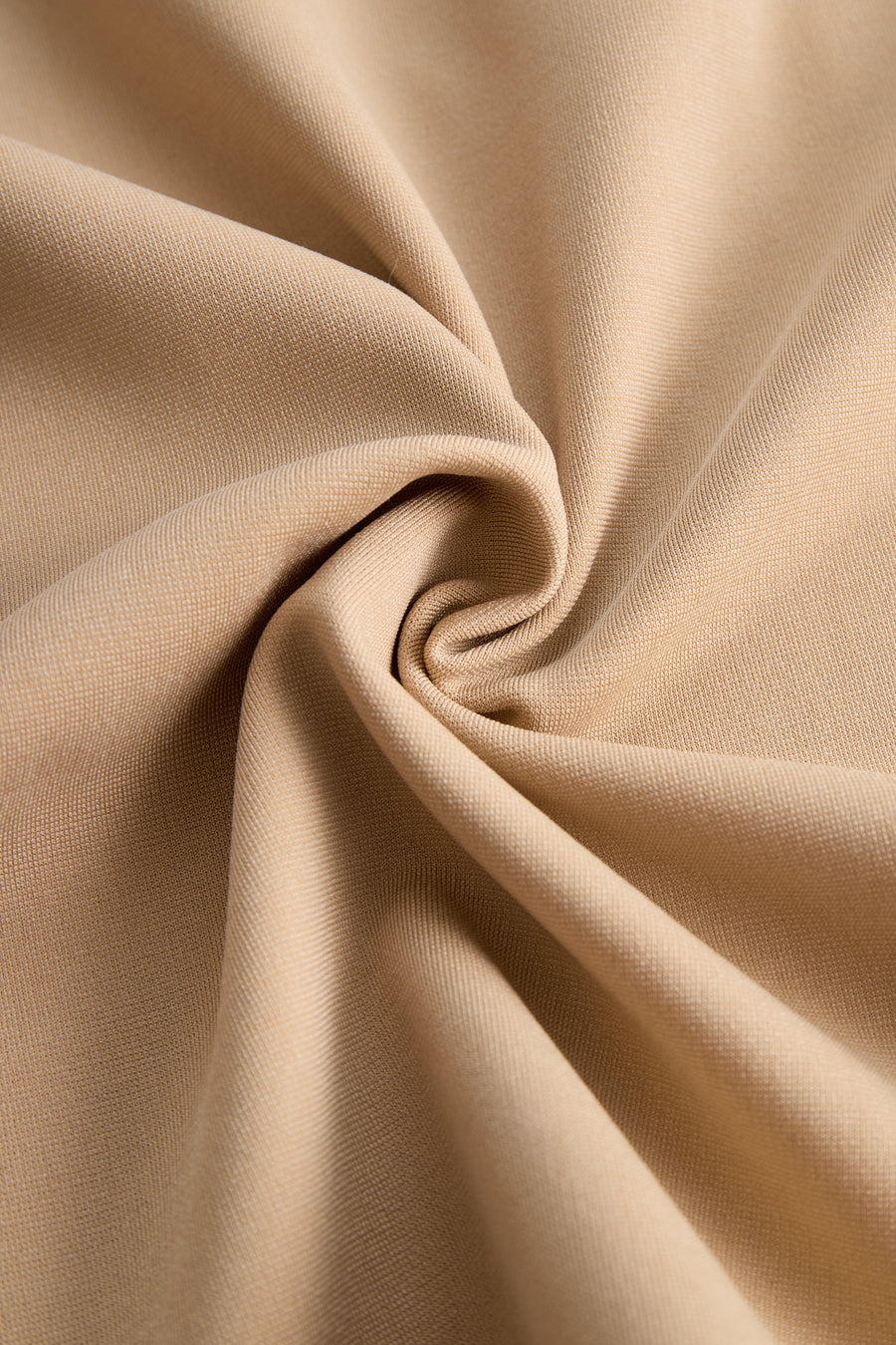 Sophisticated Beige Belted Dress SN