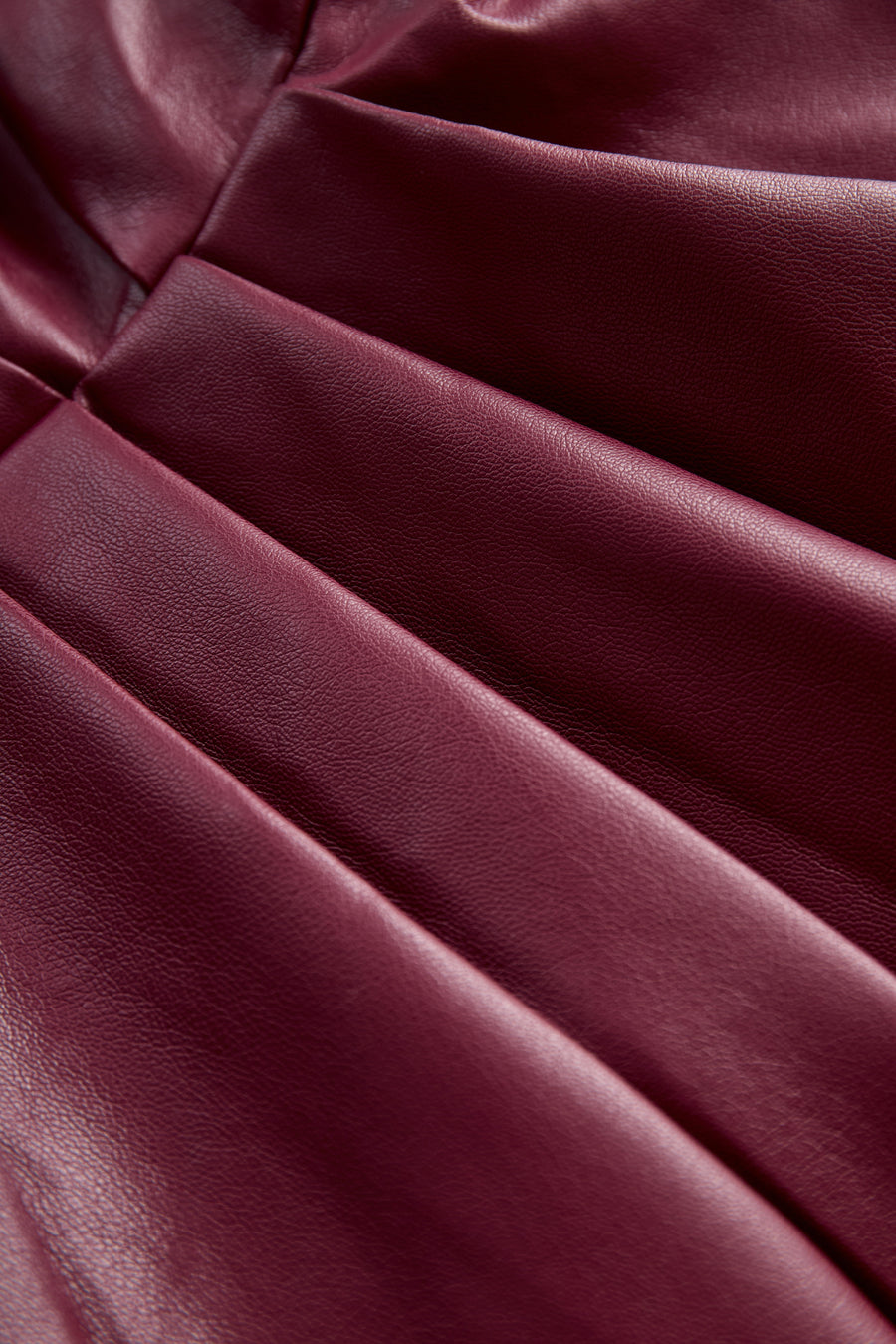 Chic Burgundy Leather Dress HWT