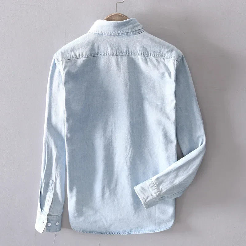 Indigo Denim Button-Down - Shirt CAAYWORLD MEN