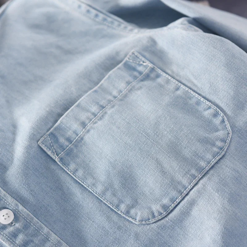 Indigo Denim Button-Down - Shirt CAAYWORLD MEN