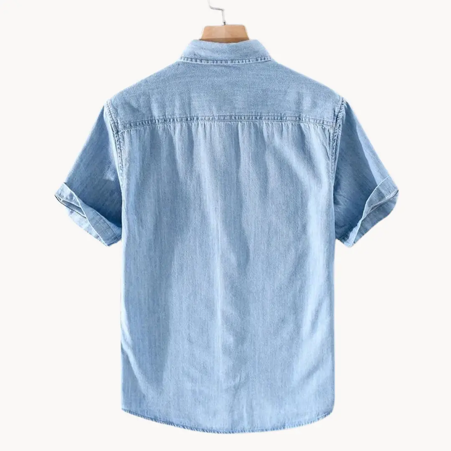 Indigo Denim Point Collar - Shirt CAAYWORLD