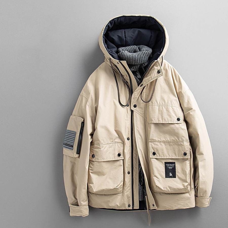 Insulated Hooded Water-Resistant - Parka CAAYWORLD MEN