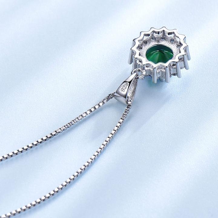 Vintage Round Cut Halo Pendant Necklace Shineofdiamond