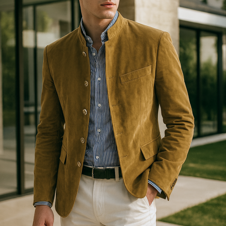 Johnny - Premium Suede Jacket CAAYWORLD MEN