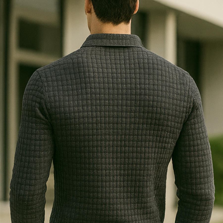 Joven - Check Pattern Polo Shirt CAAYWORLD MEN