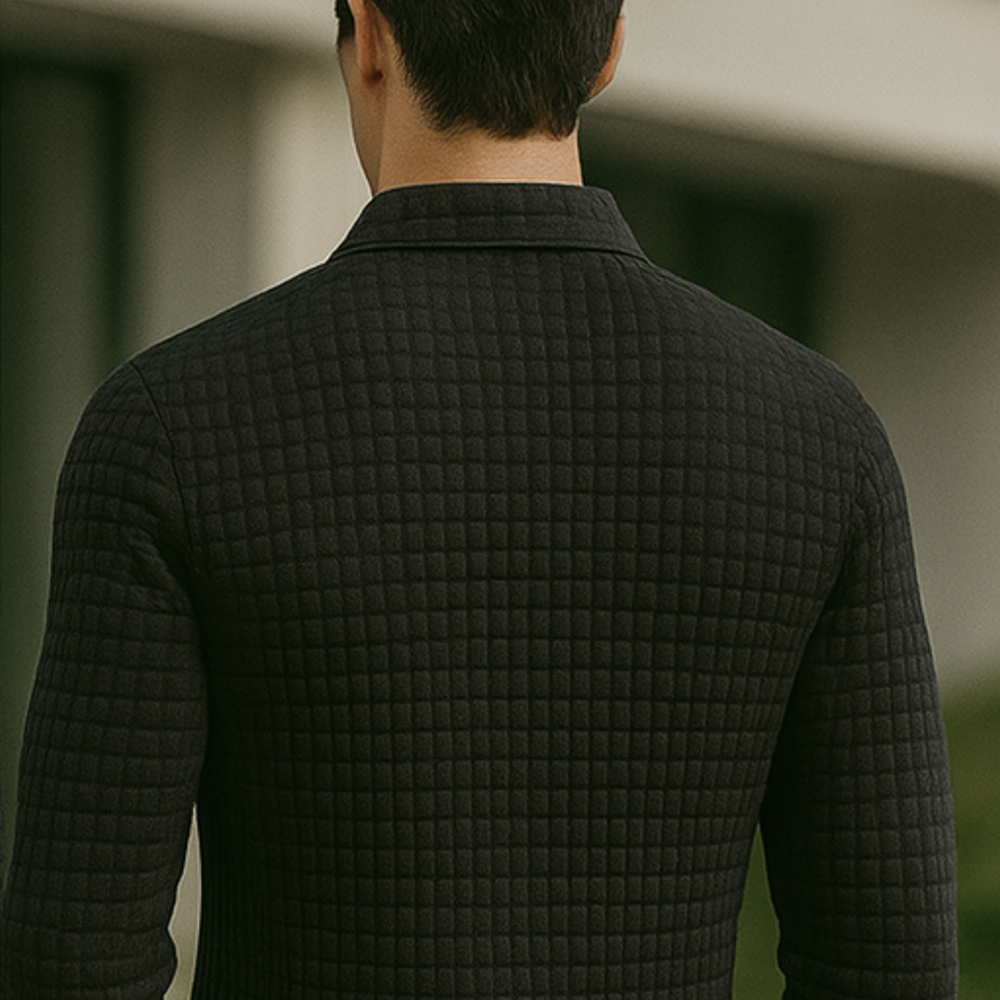 Joven - Check Pattern Polo Shirt CAAYWORLD MEN