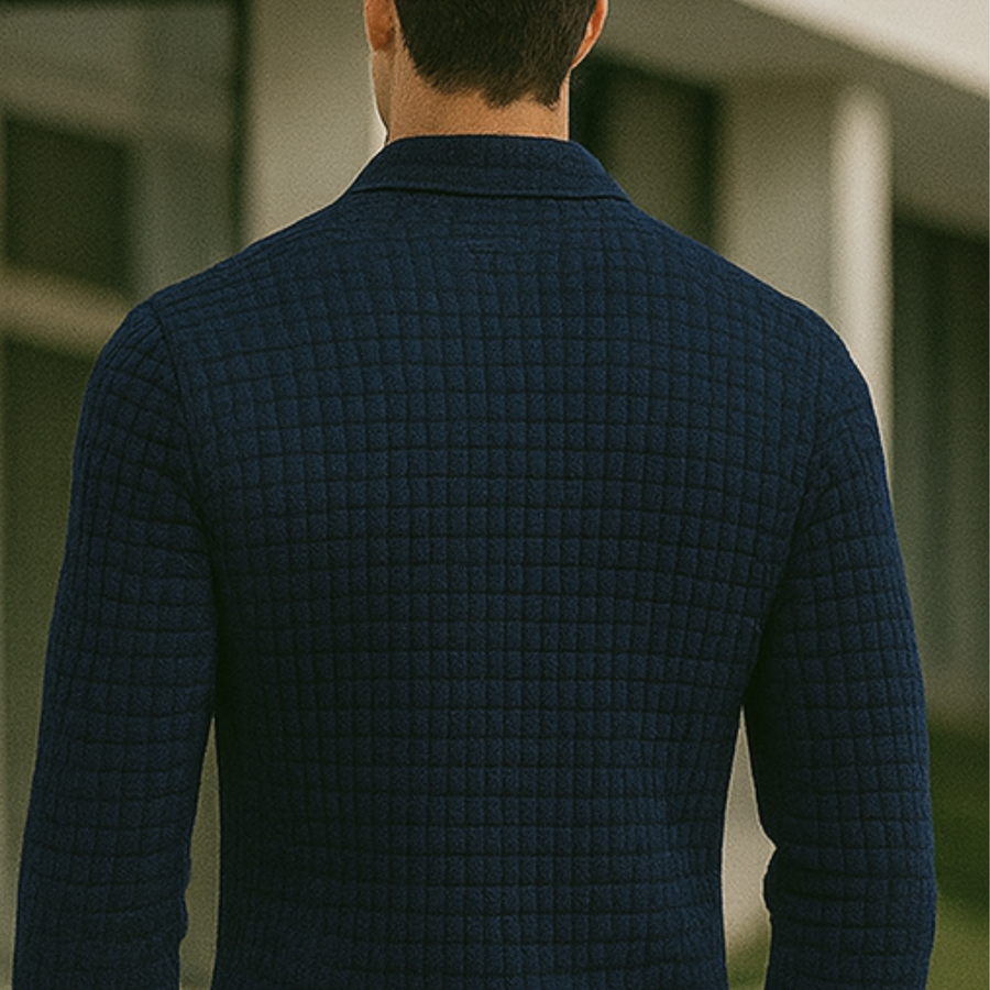 Joven - Check Pattern Polo Shirt CAAYWORLD MEN