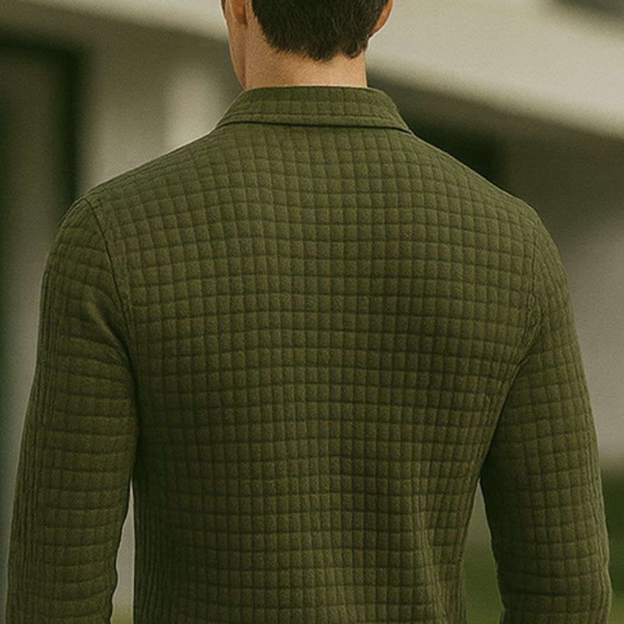 Joven - Check Pattern Polo Shirt CAAYWORLD MEN