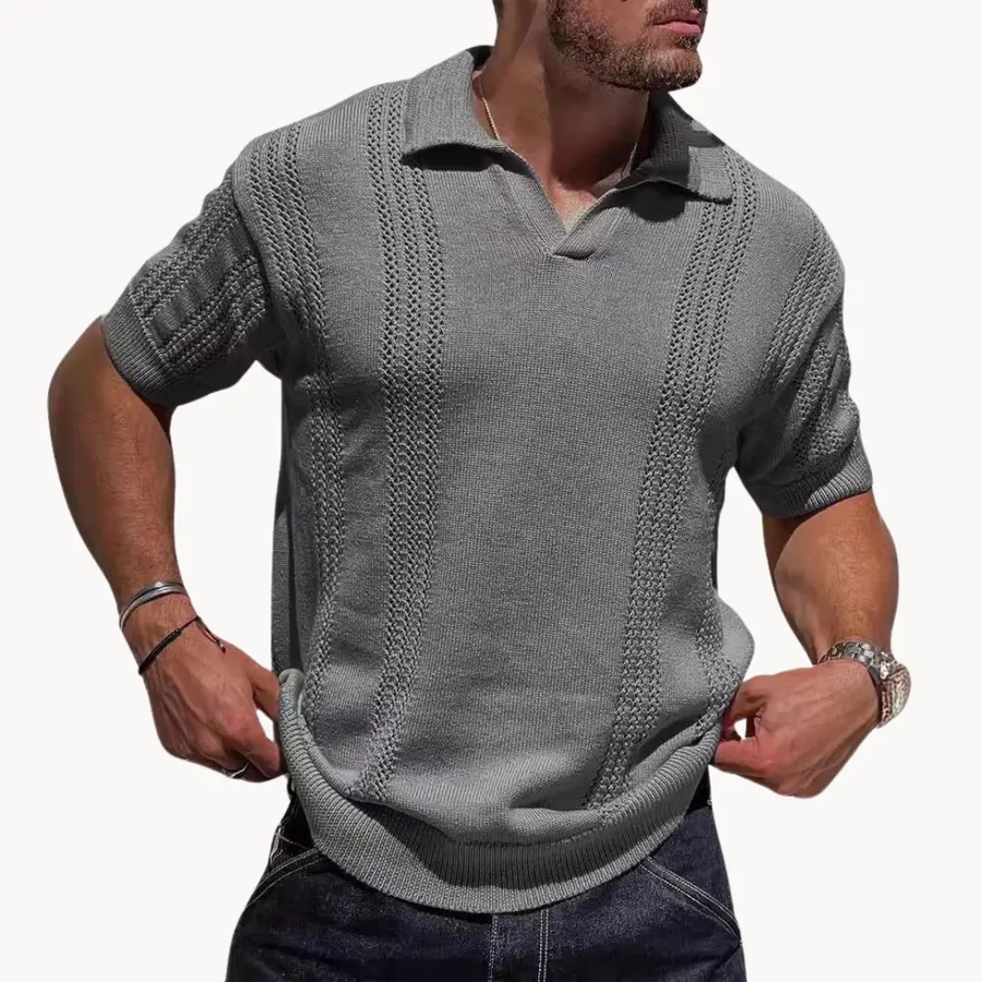 Knit Polo - Polo Shirt CAAYWORLD