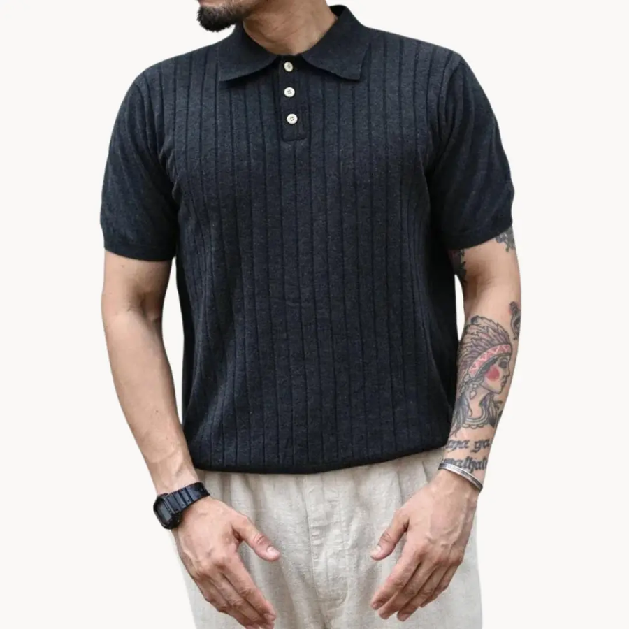 Langston Knit Polo - Polo Shirt CAAYWORLD
