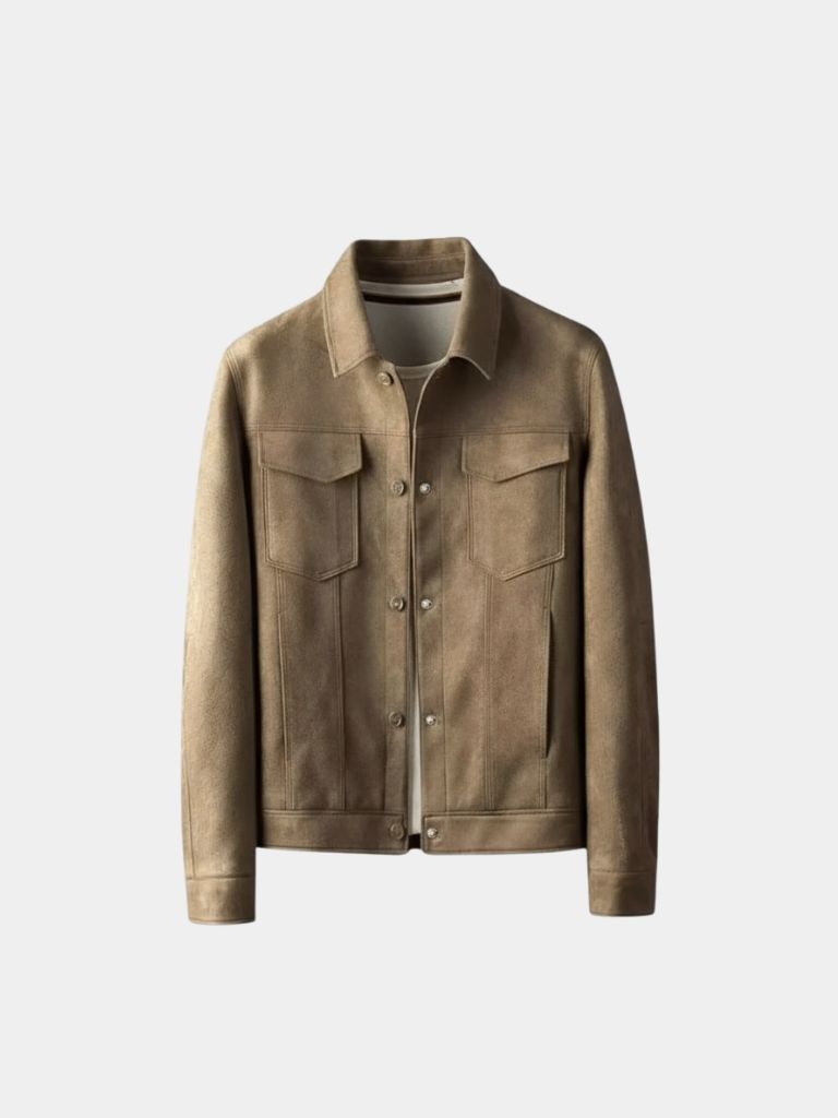 Laurent Leather Aviator Jacket - CAAYWORLD CAAYWORLD