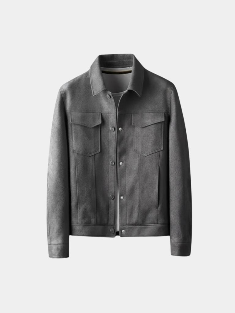 Laurent Leather Aviator Jacket - CAAYWORLD CAAYWORLD