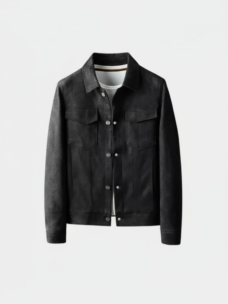 Laurent Leather Aviator Jacket - CAAYWORLD CAAYWORLD