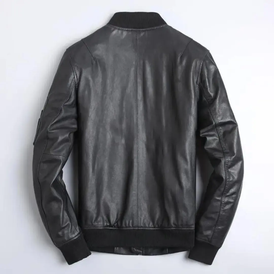 Leather Bomber - Jacket CAAYWORLD