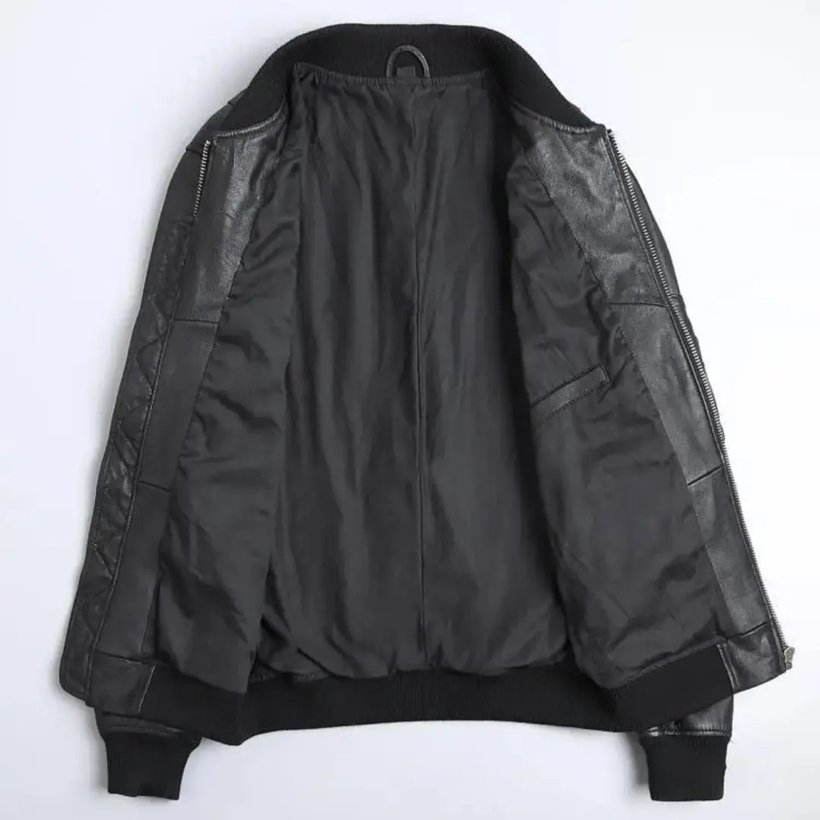 Leather Bomber - Jacket CAAYWORLD