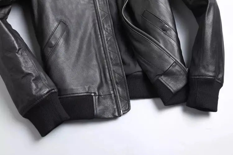 Leather Bomber - Jacket CAAYWORLD