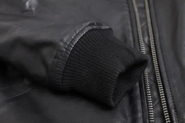 Leather Bomber - Jacket CAAYWORLD
