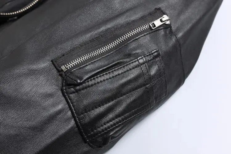 Leather Bomber - Jacket CAAYWORLD