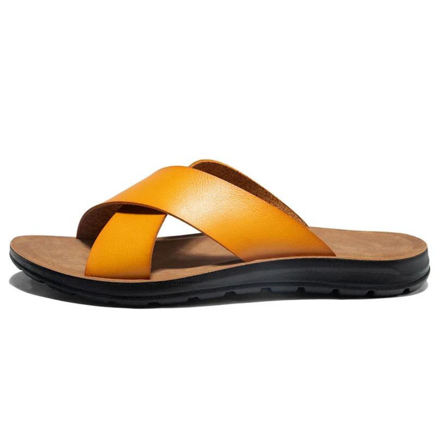 Leather Crossover - Sandal CAAYWORLD MEN