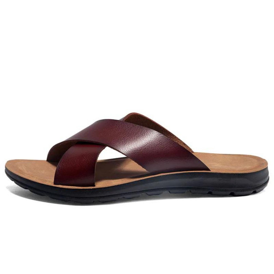 Leather Crossover - Sandal CAAYWORLD MEN