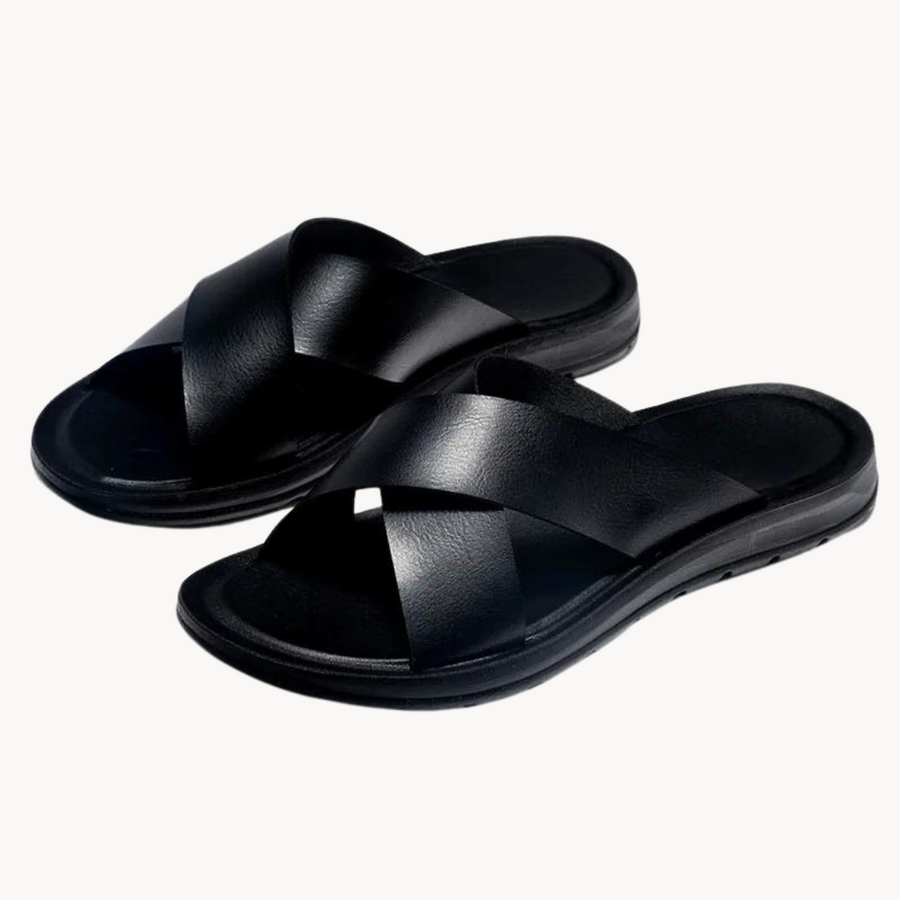 Leather Crossover - Sandal CAAYWORLD MEN
