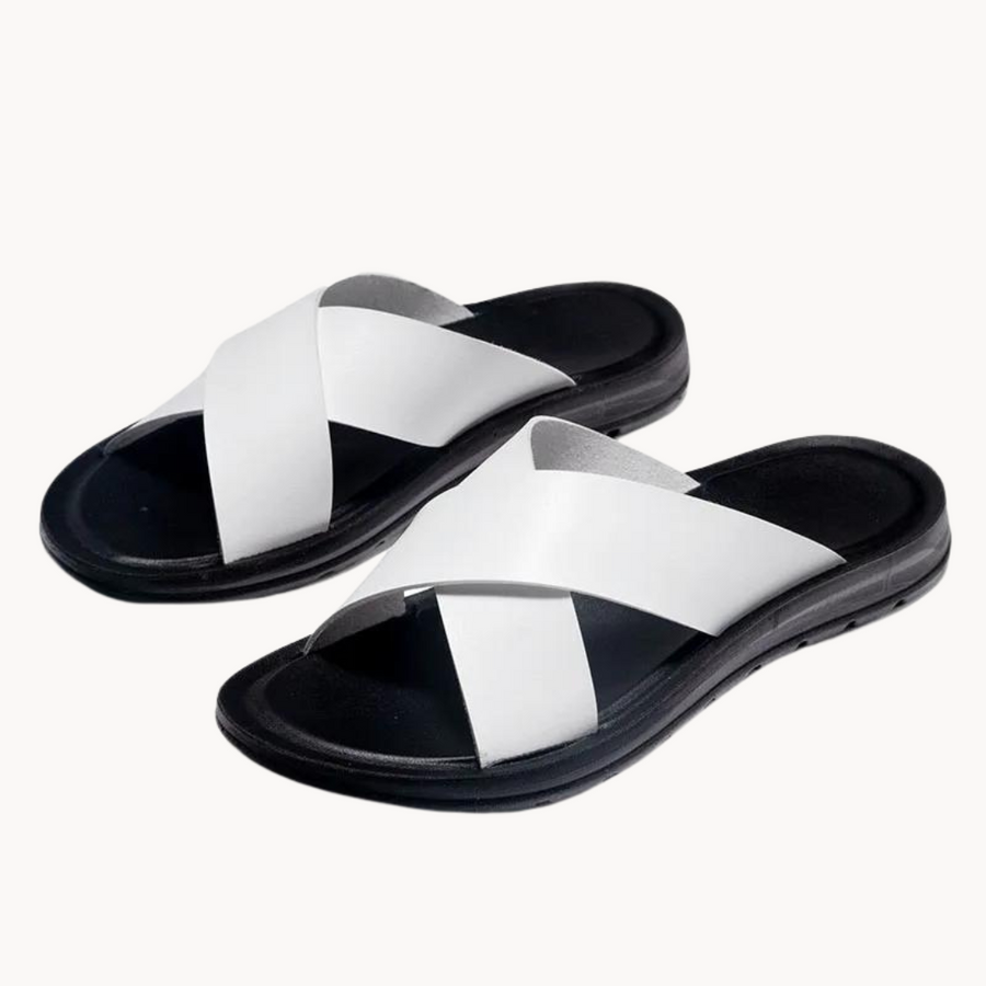 Leather Crossover - Sandal CAAYWORLD MEN