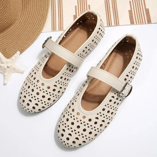 Leather Pointed Toe - Flats CAAYWORLD WOMEN