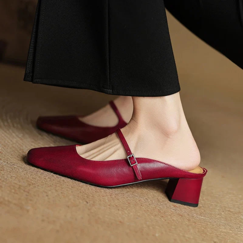 Leather Pointed Toe - Heels CAAYWORLD WOMEN