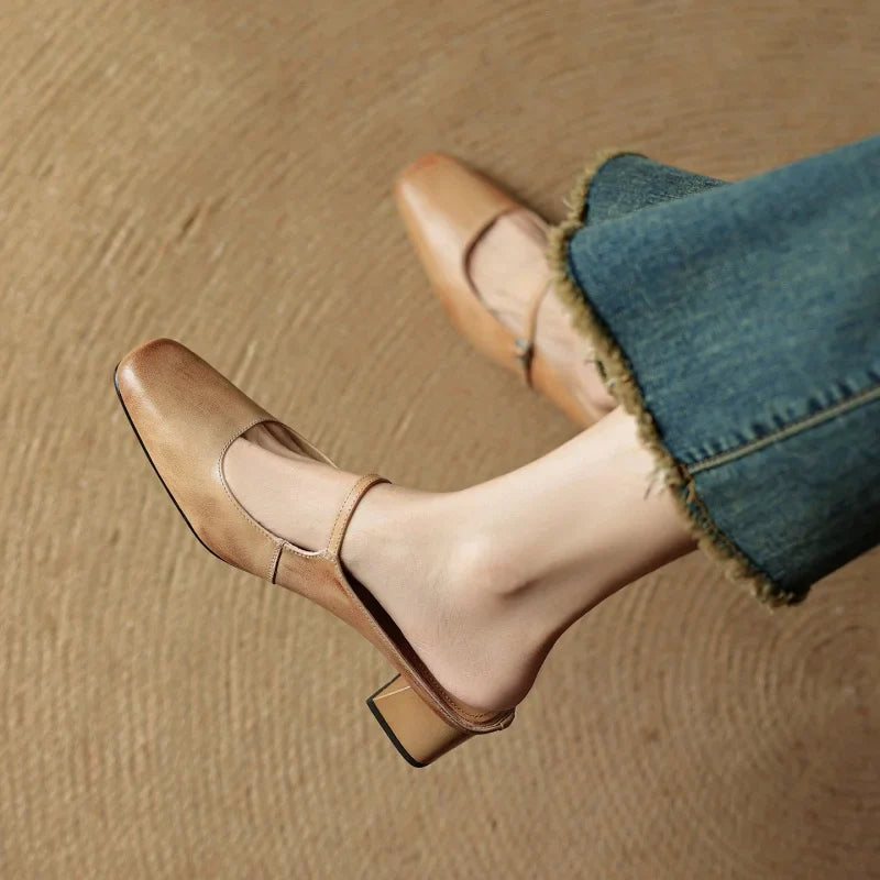 Leather Pointed Toe - Heels CAAYWORLD WOMEN