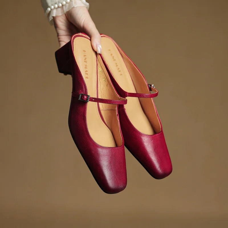 Leather Pointed Toe - Heels CAAYWORLD WOMEN