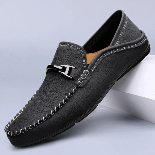 Leather Slip-On - Loafers CAAYWORLD MEN