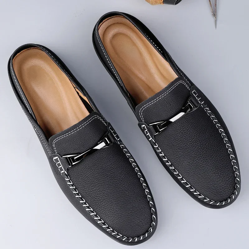 Leather Slip-On - Loafers CAAYWORLD MEN