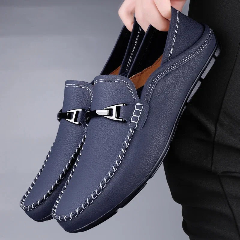 Leather Slip-On - Loafers CAAYWORLD MEN