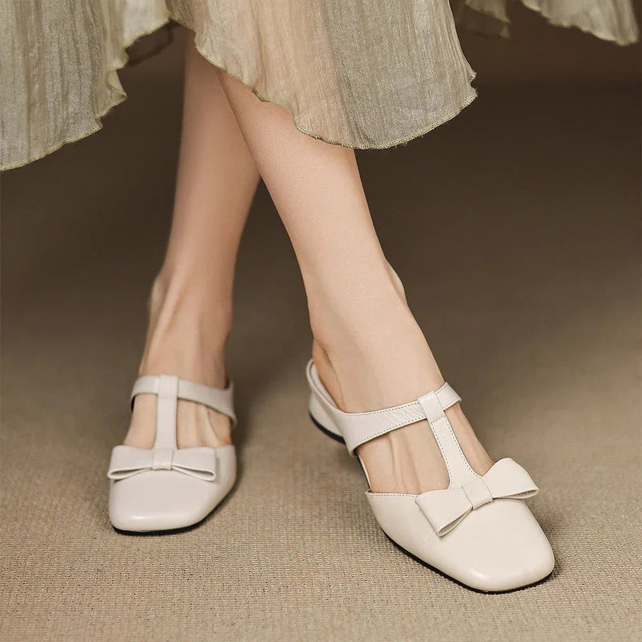 Leather Slip-On - Mules CAAYWORLD