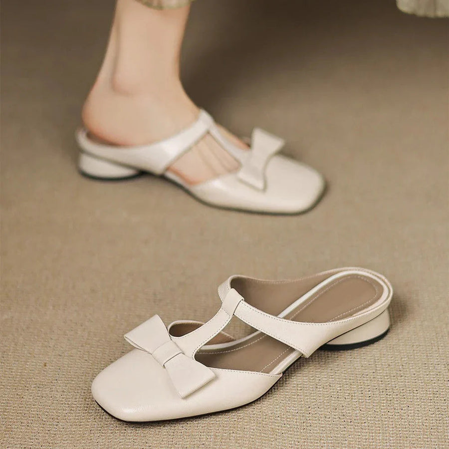 Leather Slip-On - Mules CAAYWORLD