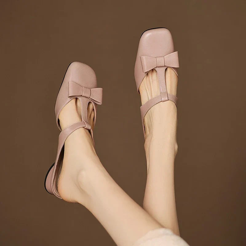 Leather Slip-On - Mules CAAYWORLD