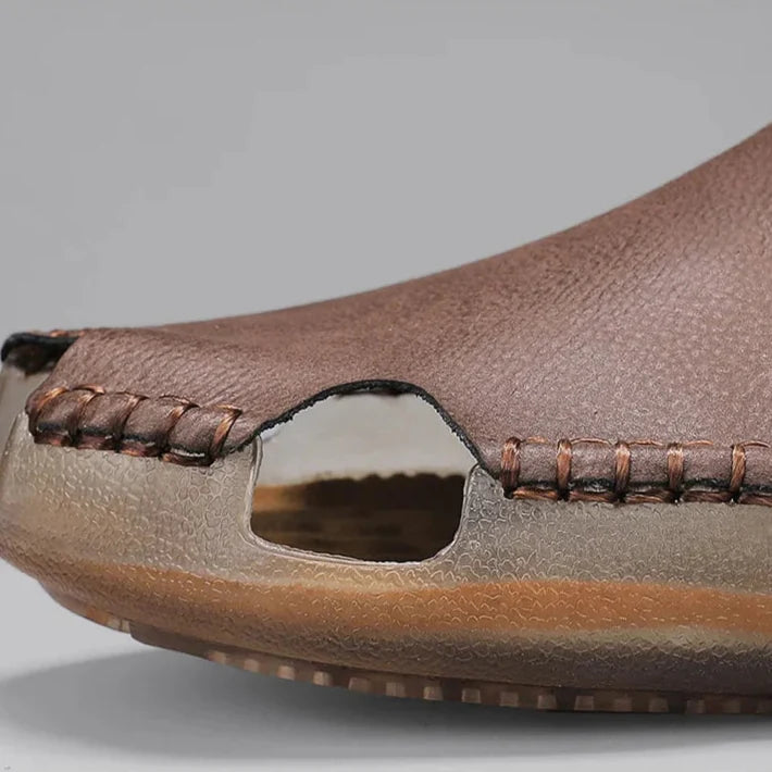 Leather Slip-On - Slides CAAYWORLD MEN